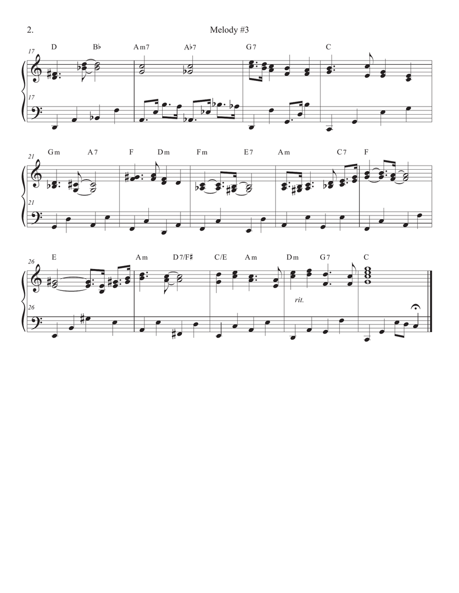 Songs of Easy Play Jazz Book #4 Piano Solo scores gallery preview page 6