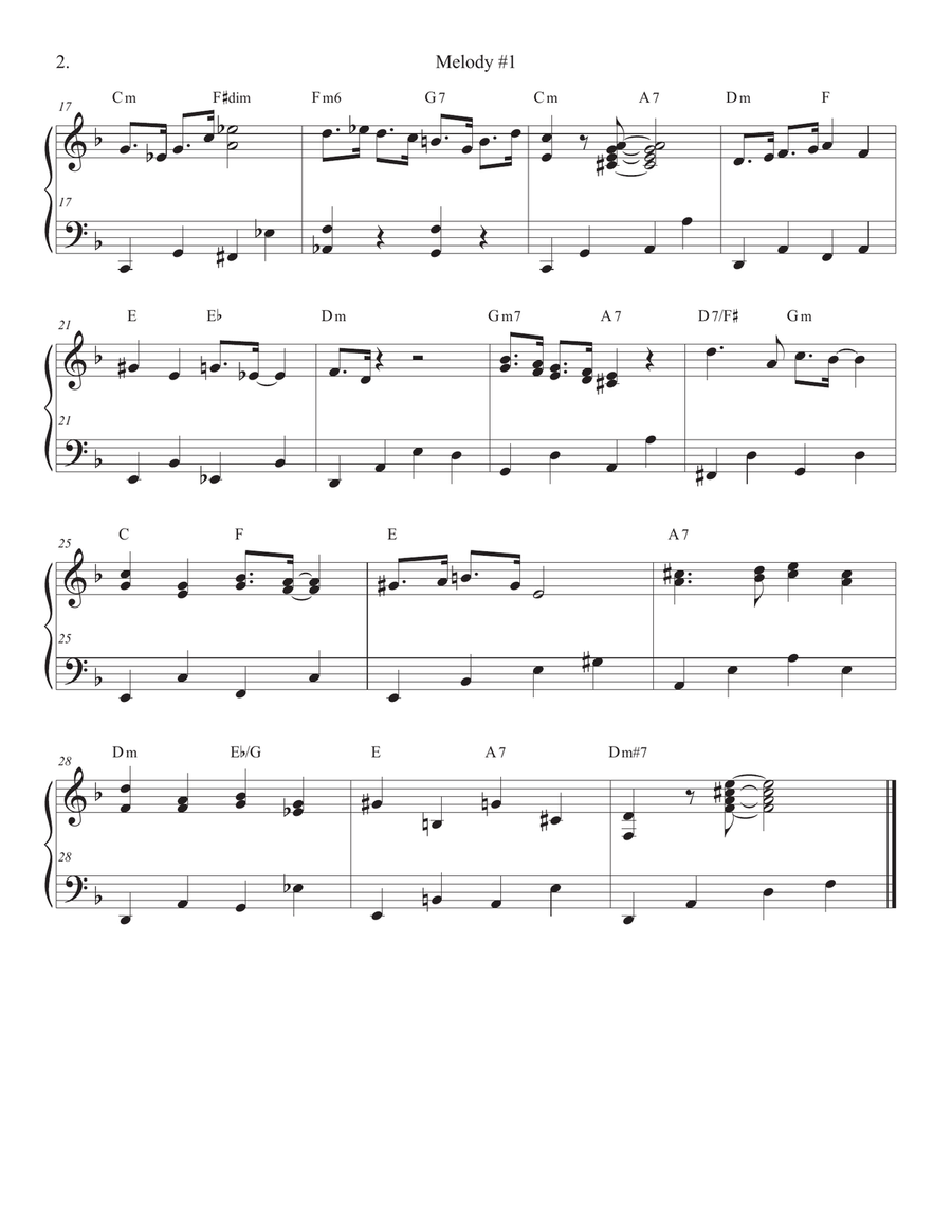 Songs of Easy Play Jazz Book #5 Piano Solo scores gallery preview page 2