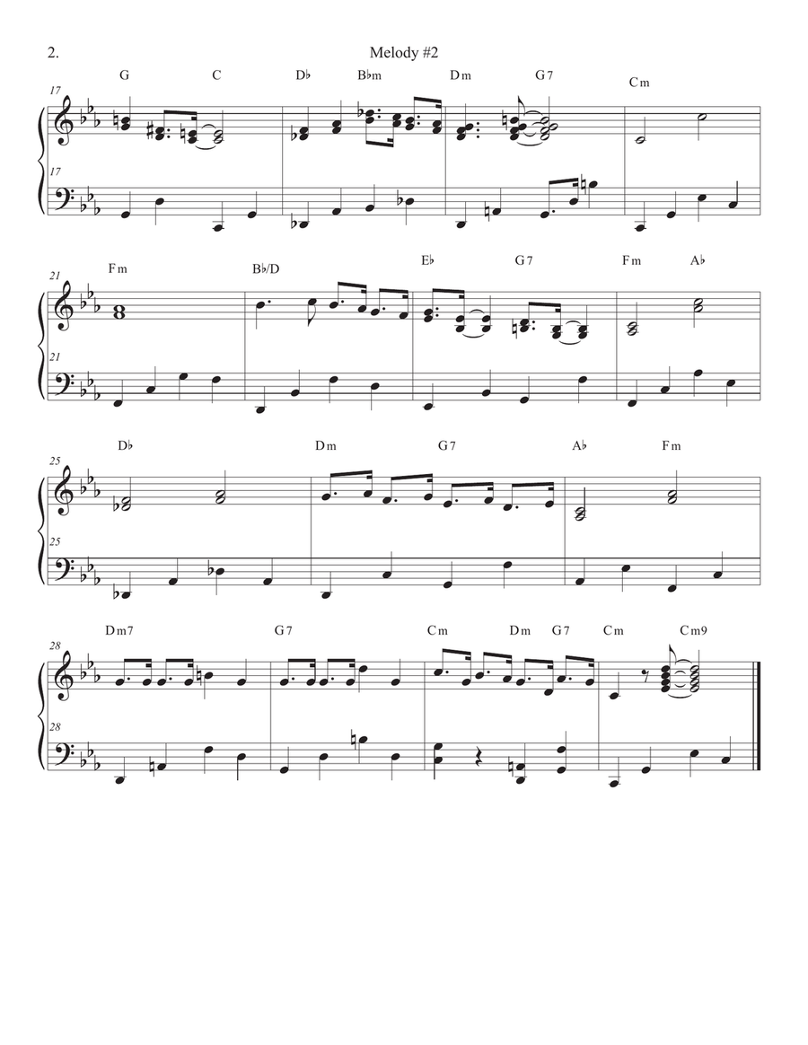 Songs of Easy Play Jazz Book #5 Piano Solo scores gallery preview page 4
