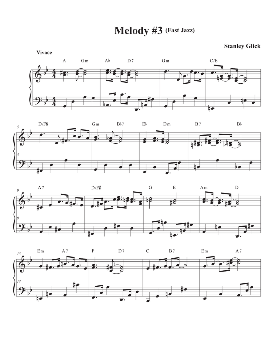 Songs of Easy Play Jazz Book #5 Piano Solo scores gallery preview page 5