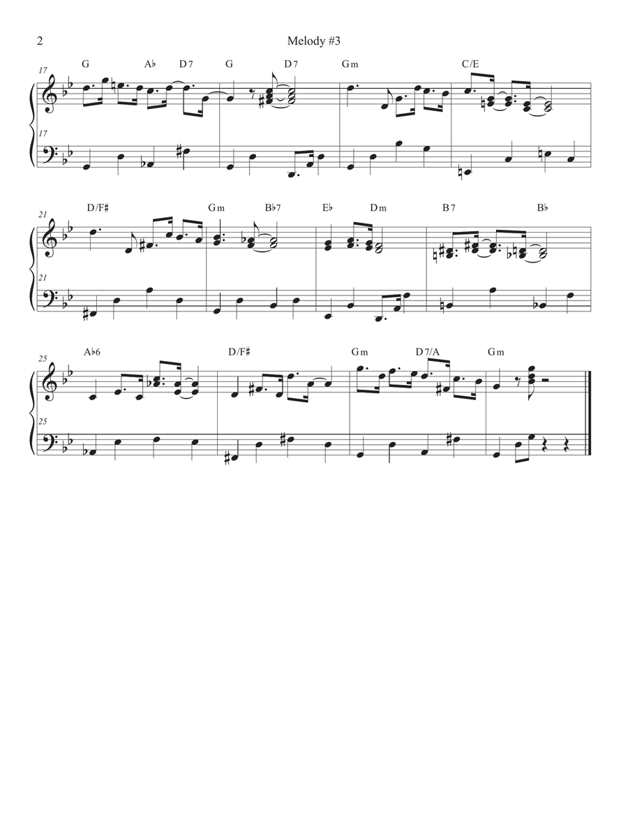 Songs of Easy Play Jazz Book #5 Piano Solo scores gallery preview page 6