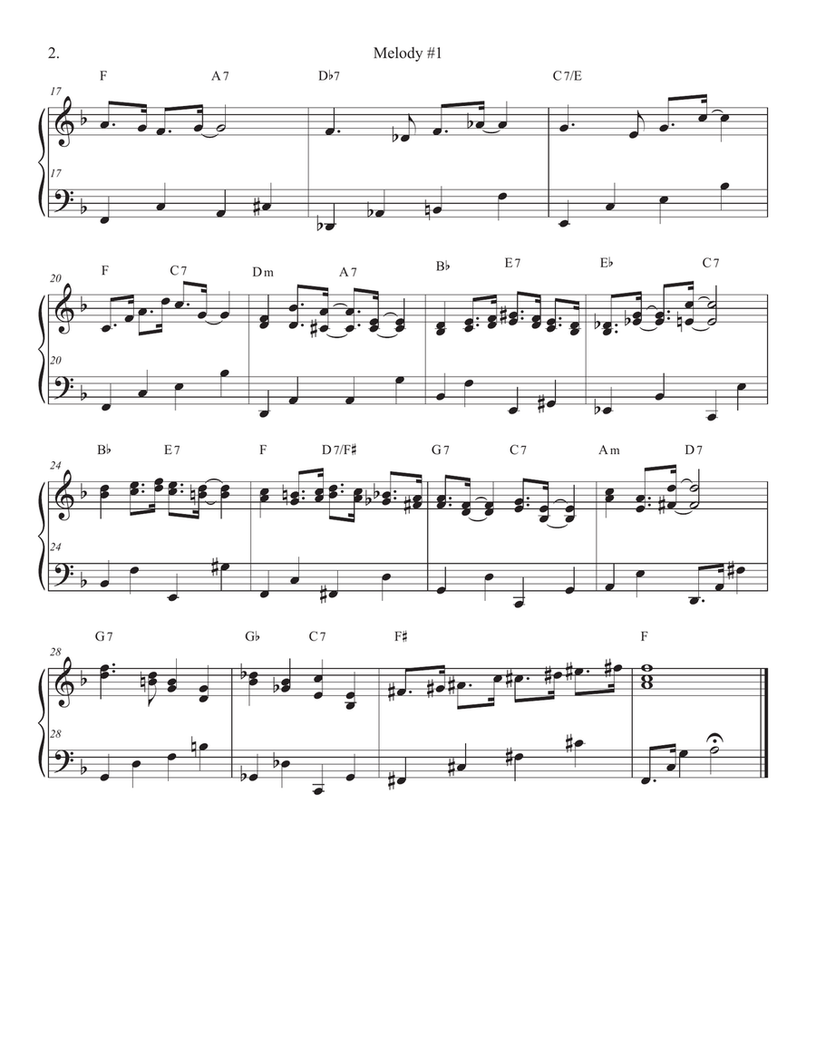 Songs of Easy Play Jazz Book #6 Piano Solo scores gallery preview page 2
