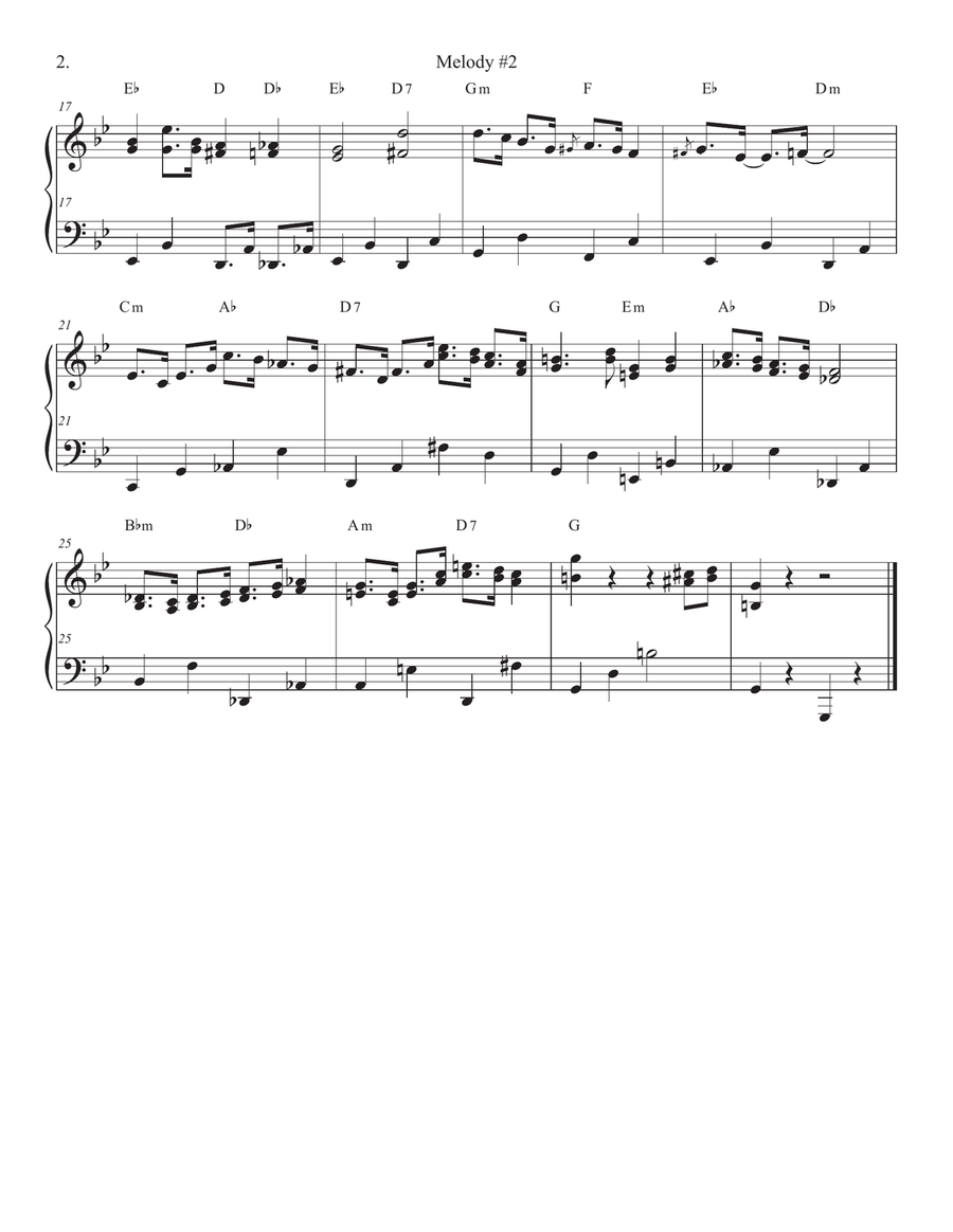 Songs of Easy Play Jazz Book #6 Piano Solo scores gallery preview page 4