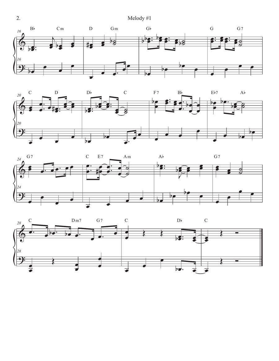 Songs of Easy Play Jazz Book #7 Piano Solo scores gallery preview page 2