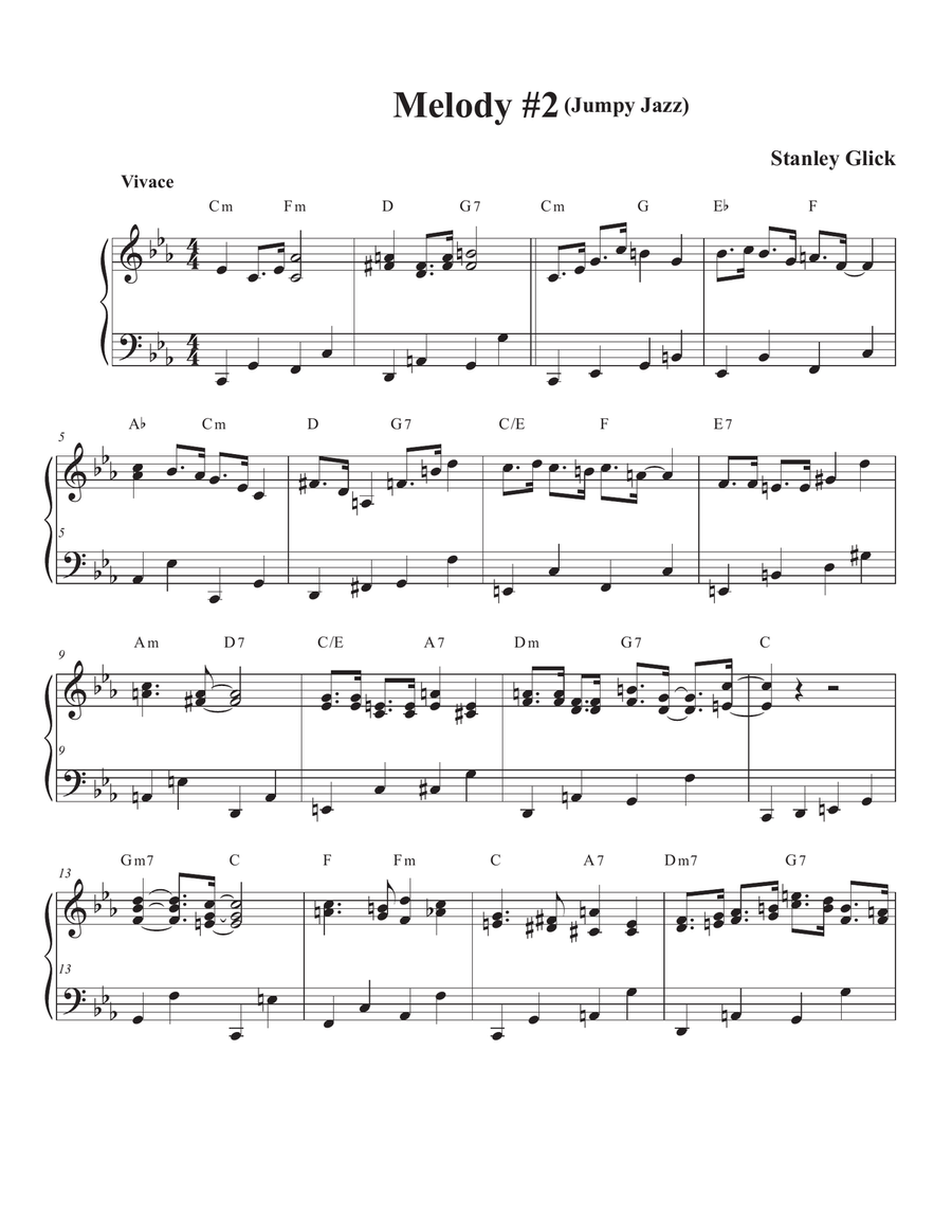 Songs of Easy Play Jazz Book #7 Piano Solo scores gallery preview page 3