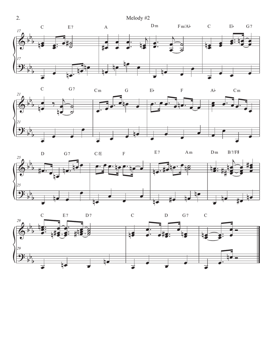 Songs of Easy Play Jazz Book #7 Piano Solo scores gallery preview page 4