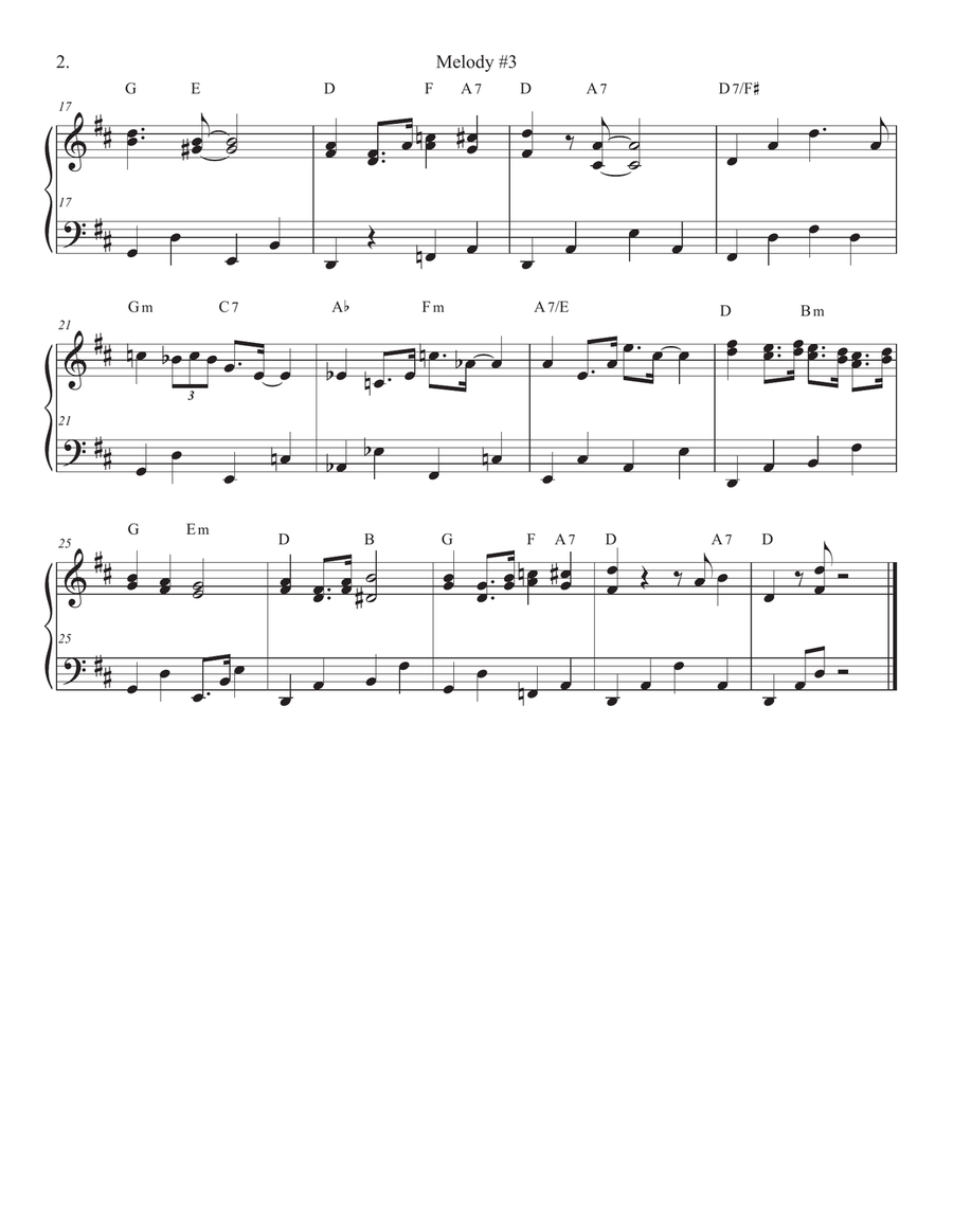 Songs of Easy Play Jazz Book #7 Piano Solo scores gallery preview page 6