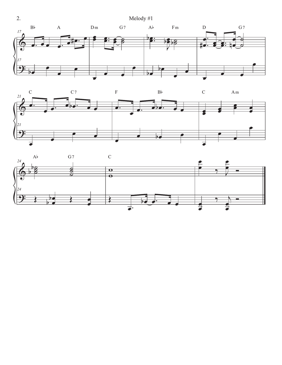 Songs of Easy Play Jazz Book #8 Piano Solo scores gallery preview page 2