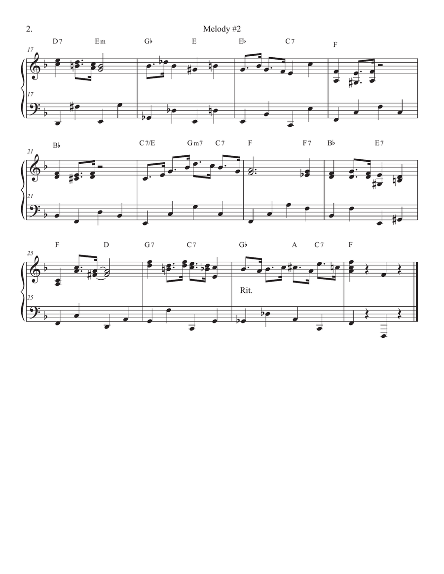 Songs of Easy Play Jazz Book #8 Piano Solo scores gallery preview page 4