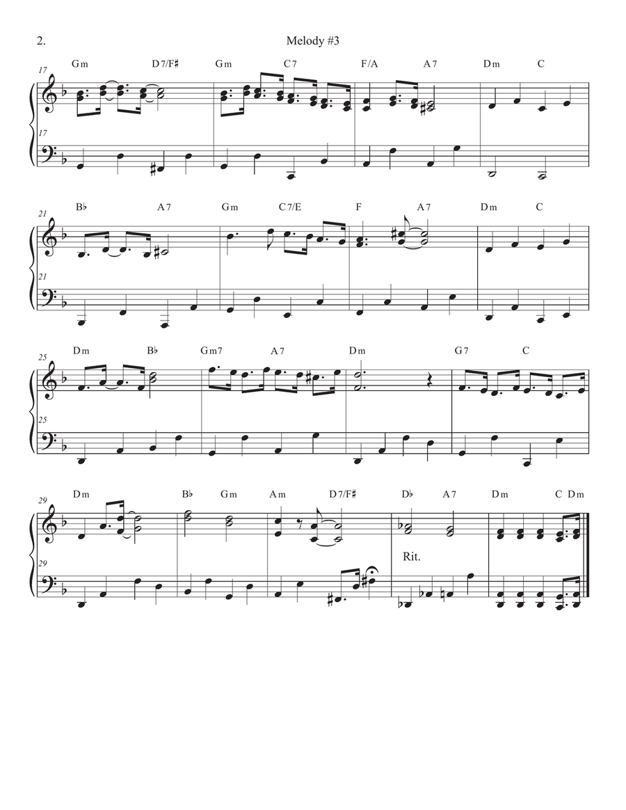Songs of Easy Play Jazz Book #8 Piano Solo scores gallery preview page 6
