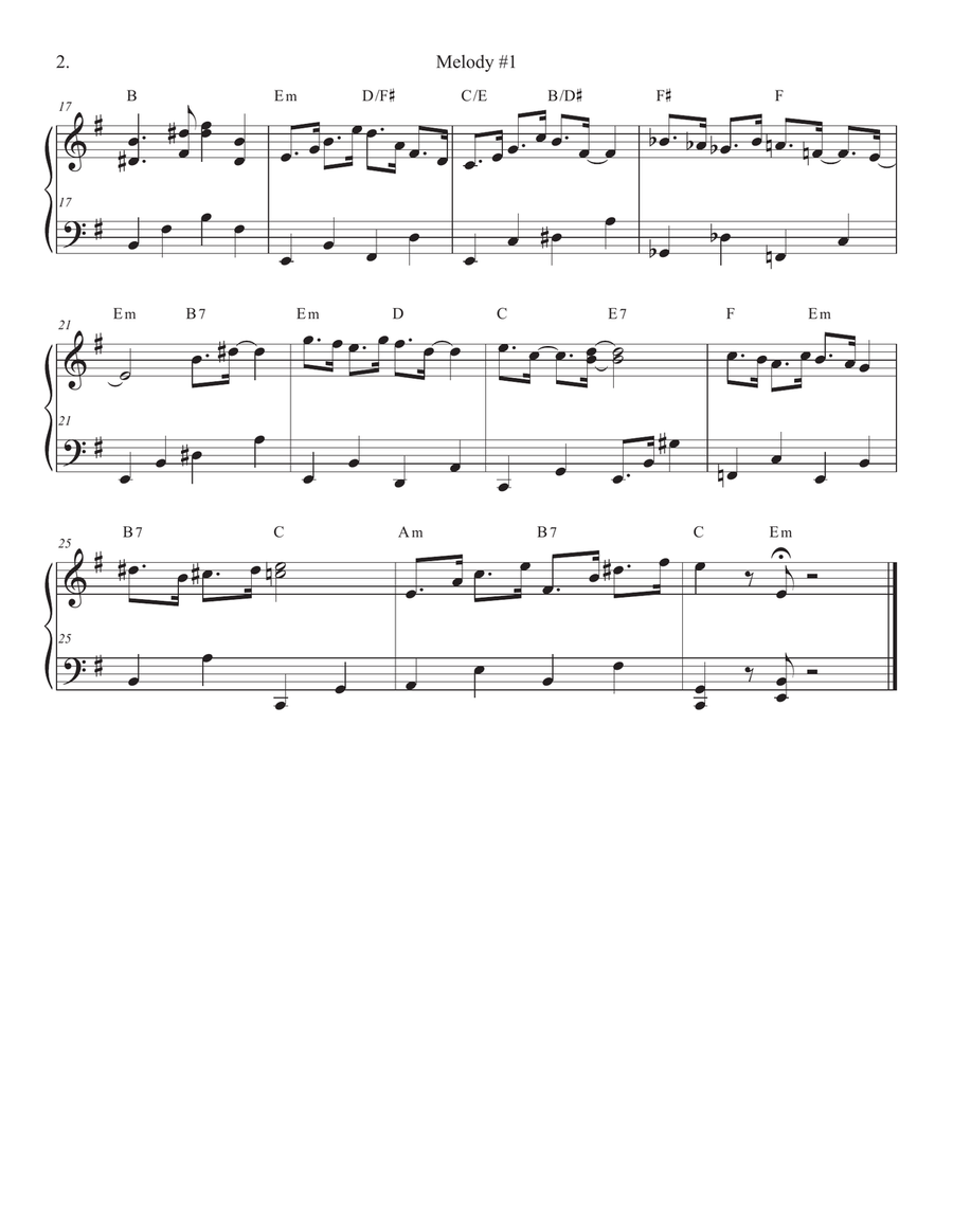 Songs of Easy Play Jazz Book #9 Piano Solo scores gallery preview page 2