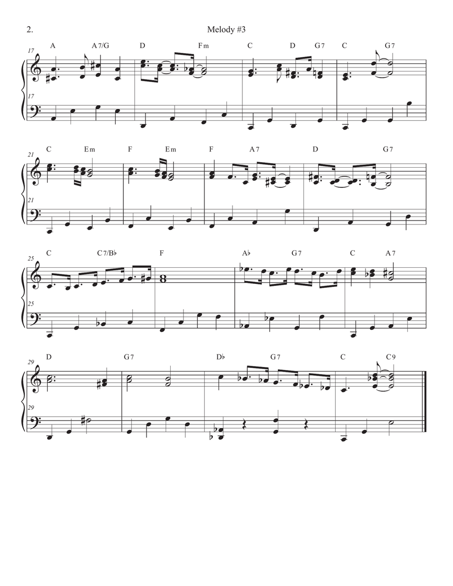 Songs of Easy Play Jazz Book #9 Piano Solo scores gallery preview page 6