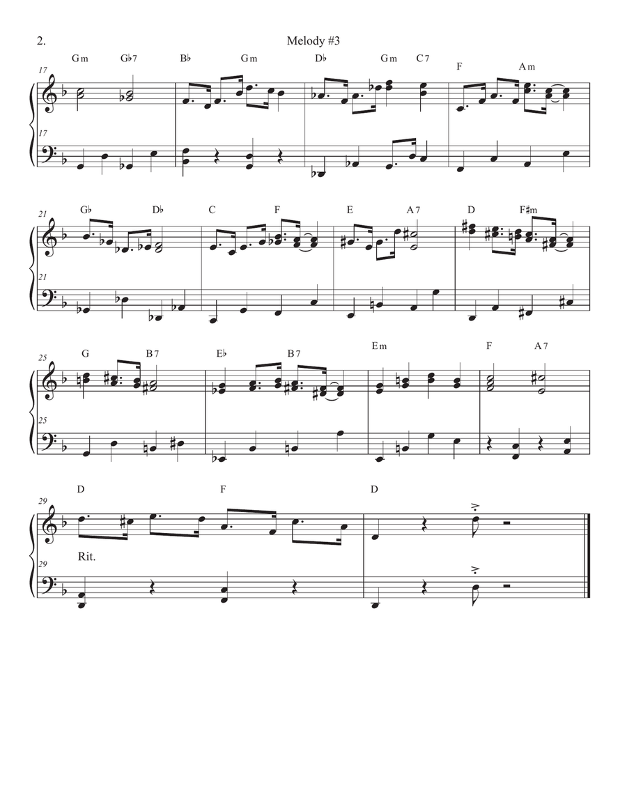 Songs of Easy Play Jazz Book #10 Piano Solo scores gallery preview page 6