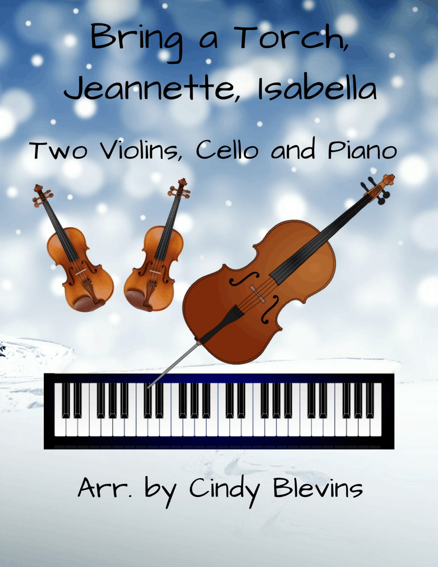 Bring a Torch, Jeannette, Isabella, for Two Violins, Cello and Piano Piano Quartet scores gallery preview page 1