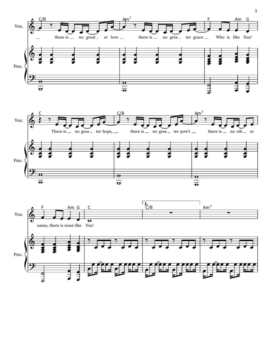 There Is None Like You There Is None Like You Voice scores gallery preview page 3