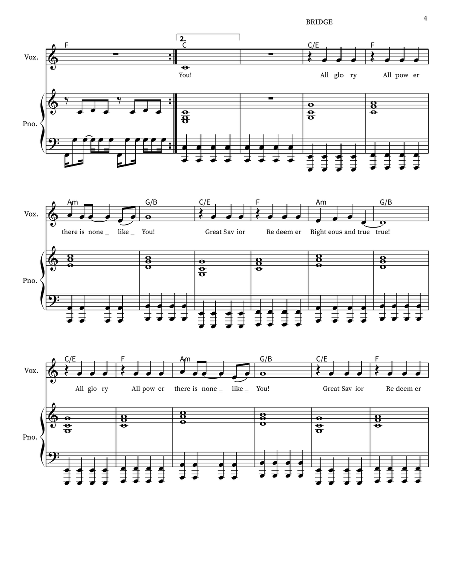 There Is None Like You There Is None Like You Voice scores gallery preview page 4