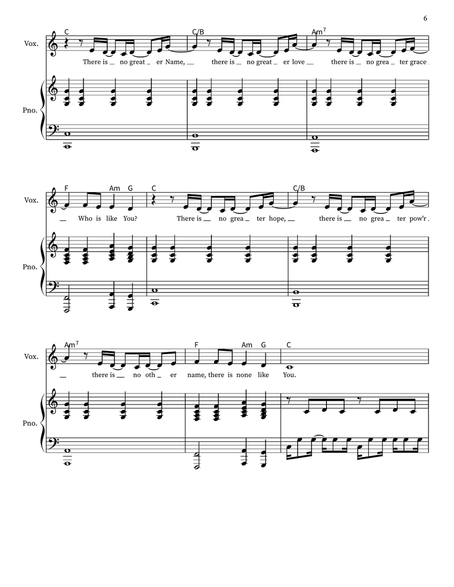 There Is None Like You There Is None Like You Voice scores gallery preview page 6