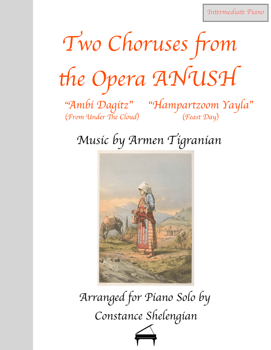 Armen Tigranian - Two Choruses from the Opera ANUSH - for Piano Solo Piano Solo scores gallery preview page 1