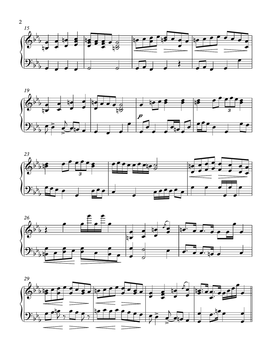 Armen Tigranian - Two Choruses from the Opera ANUSH - for Piano Solo Piano Solo scores gallery preview page 3
