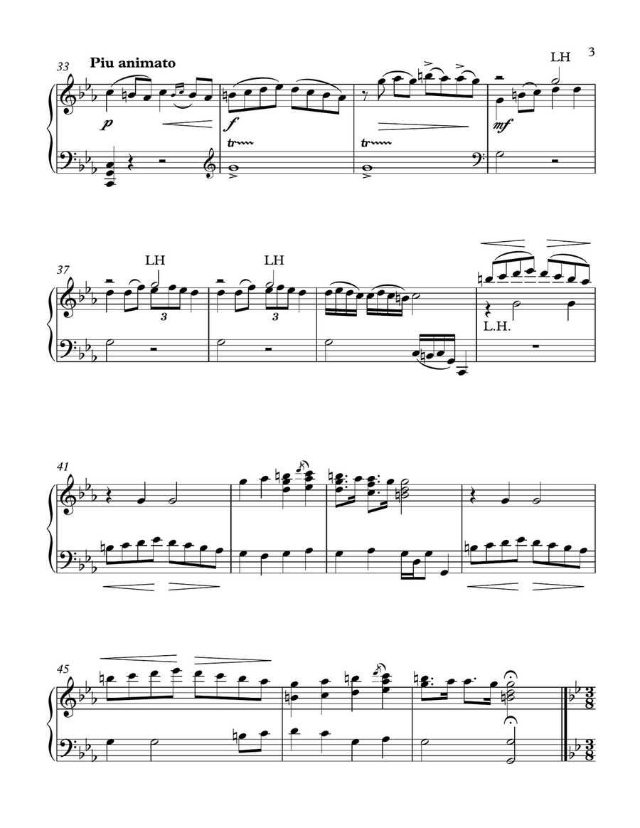 Armen Tigranian - Two Choruses from the Opera ANUSH - for Piano Solo Piano Solo scores gallery preview page 4