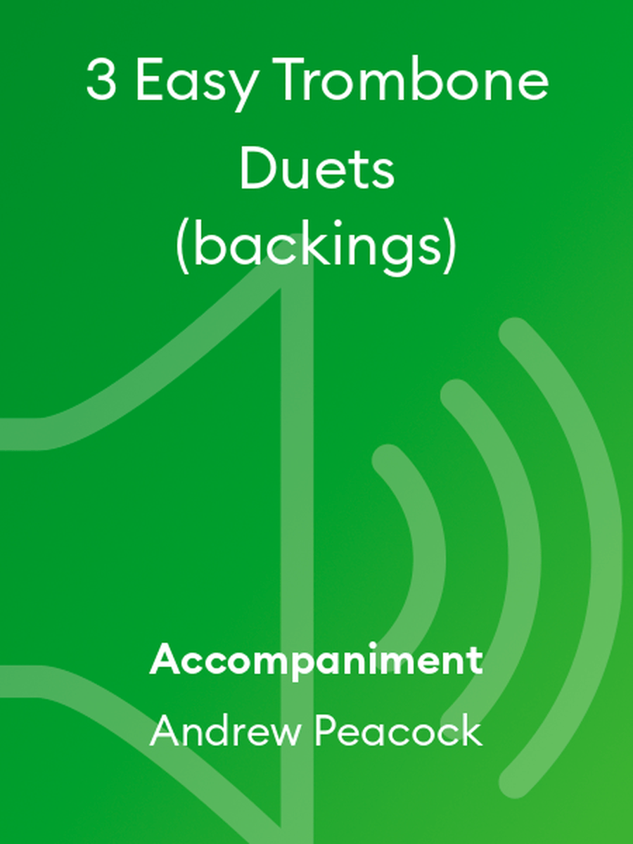 3 Easy Trombone Duets (backings) Trombone Duet scores gallery preview page 1