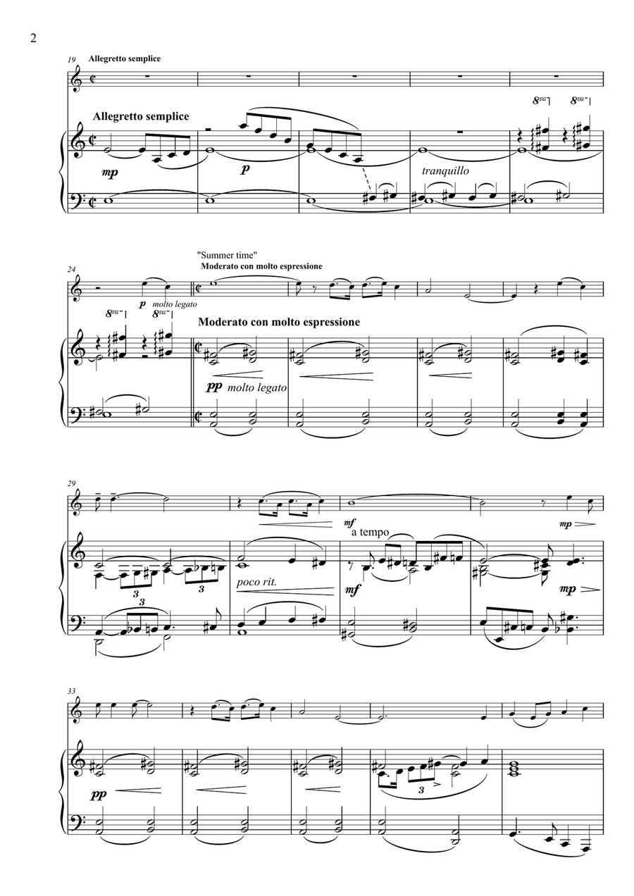 Medley: Summertime with I Got Plenty O' Nuttin', It Ain't Necessarily So, Bess, You Is My Woman, ... Chamber Music scores gallery preview page 3