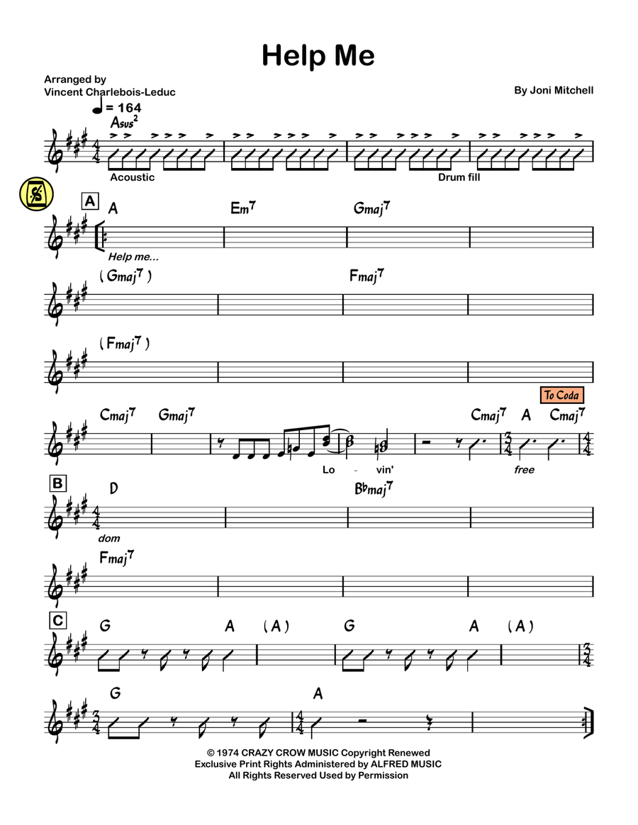 Help Me Help Me Piano scores gallery preview page 1