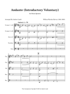 William Warden Harvey | Andante | for Brass Quintet Brass Quintet scores gallery preview page 4