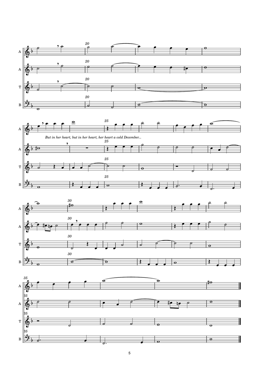 Madrigals and Fa la las - Score Only Chamber Music scores gallery preview page 5