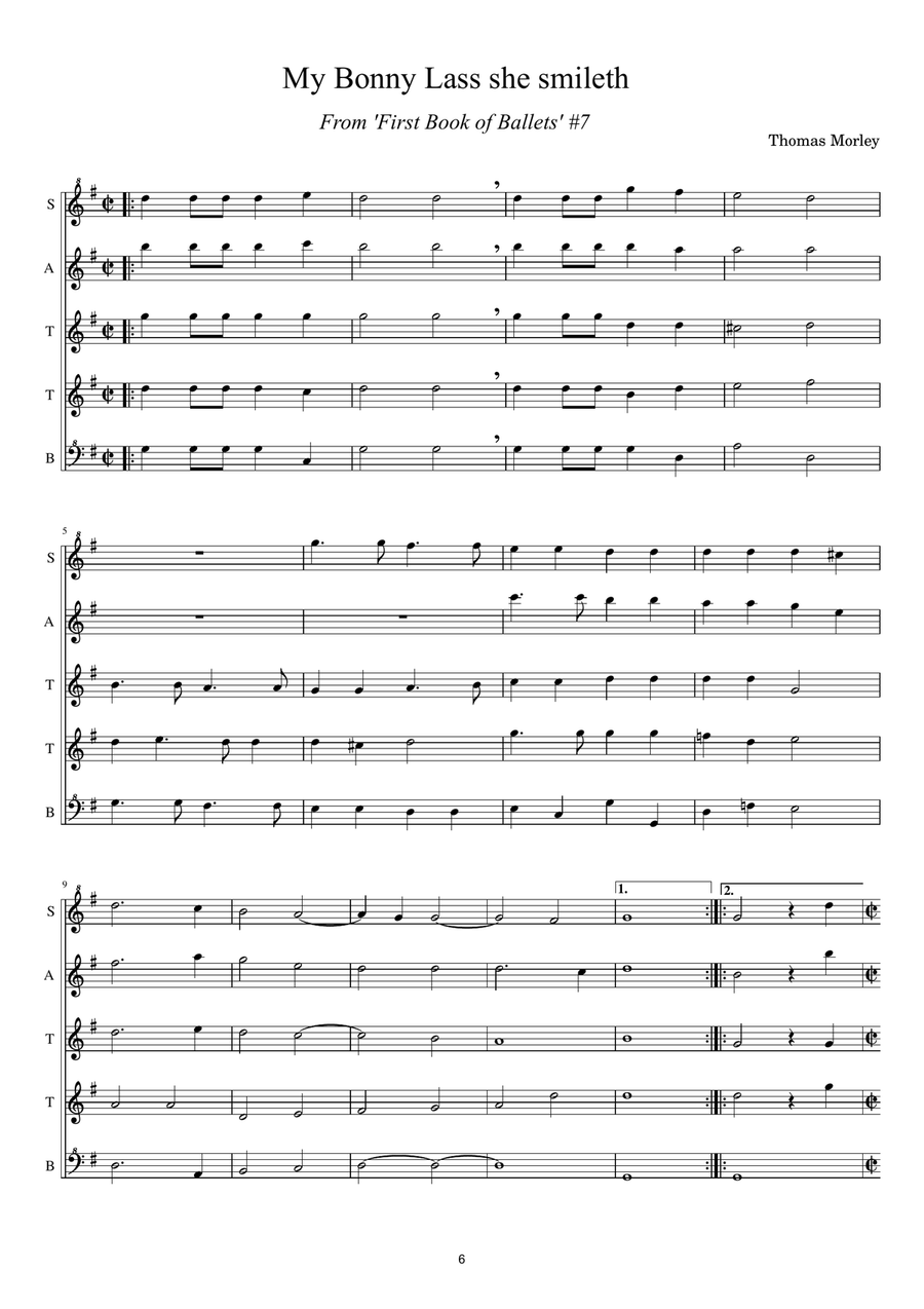 Madrigals and Fa la las - Score Only Chamber Music scores gallery preview page 6