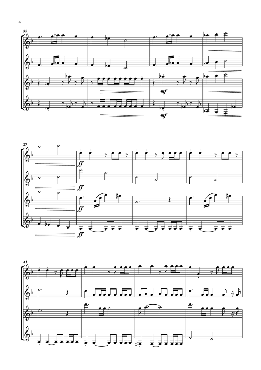 Captain America March Captain America March Guitar Ensemble scores gallery preview page 4