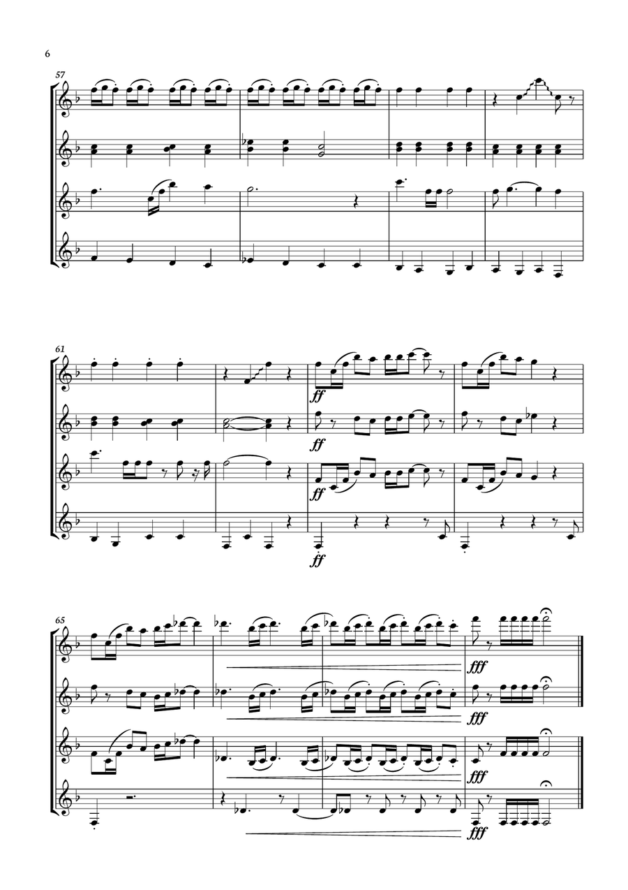 Captain America March Captain America March Guitar Ensemble scores gallery preview page 6