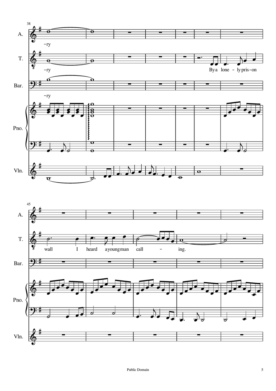 The Fields of Athenry The Fields of Athenry 3-Part scores gallery preview page 5