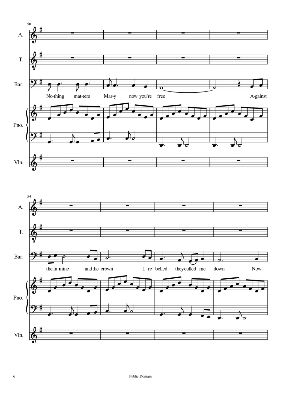 The Fields of Athenry The Fields of Athenry 3-Part scores gallery preview page 6