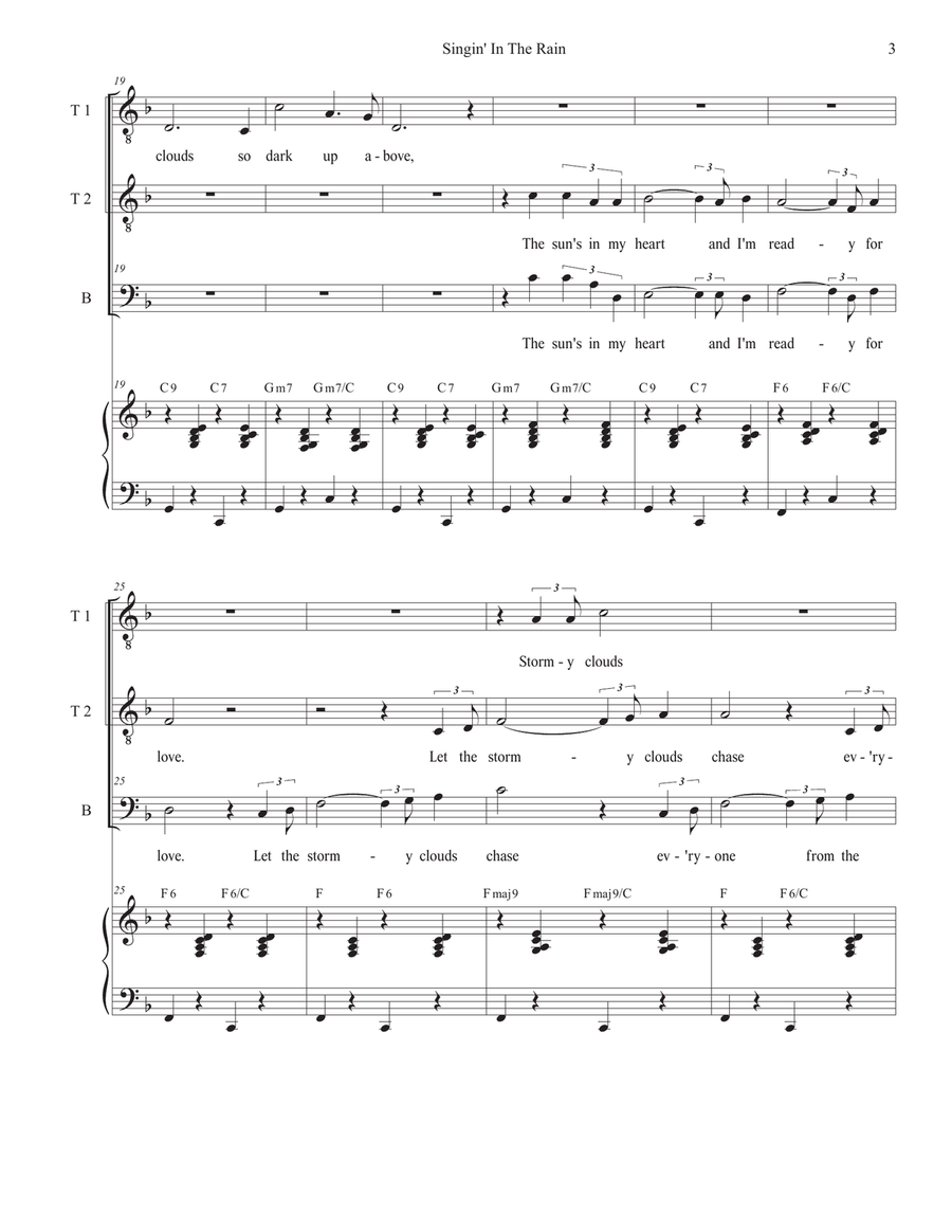 Singin' In The Rain (TTB) TTB scores gallery preview page 3
