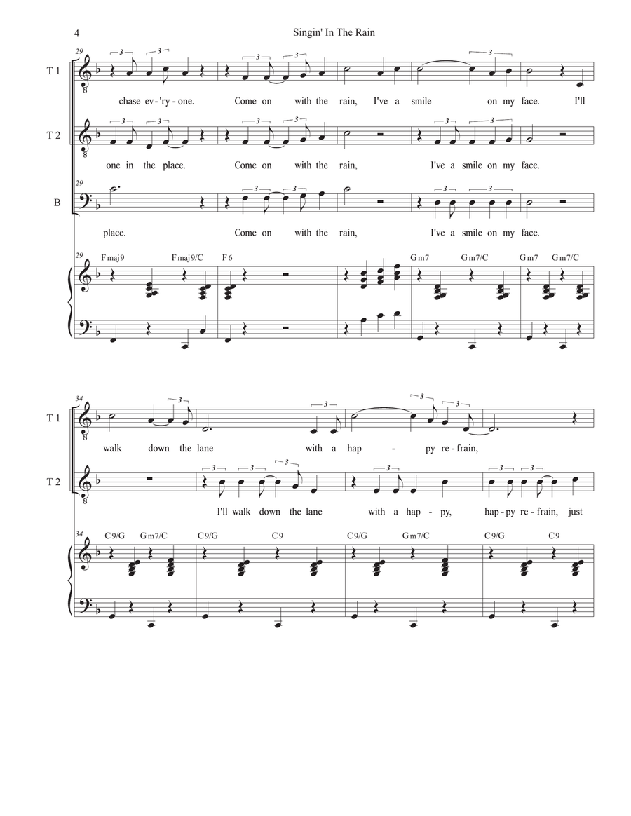Singin' In The Rain (TTB) TTB scores gallery preview page 4