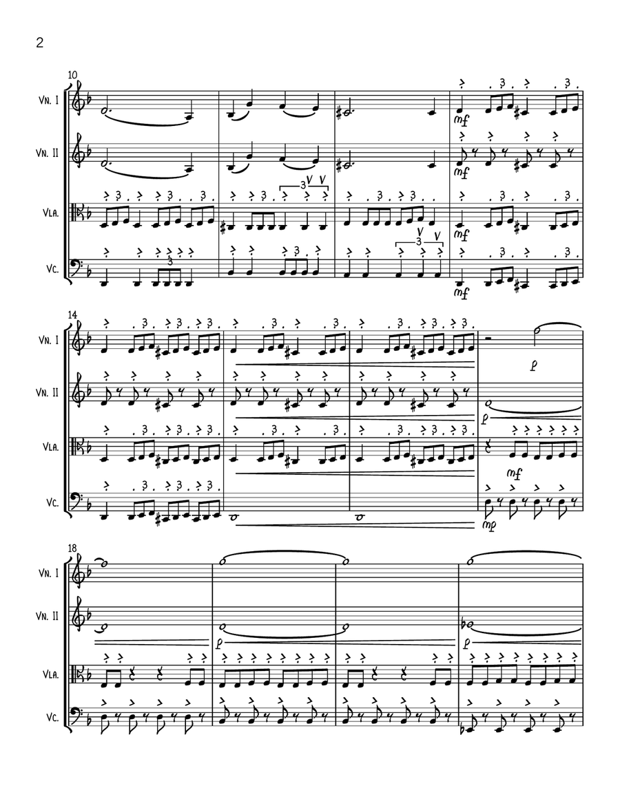 The Traitors Main Theme String Quartet scores gallery preview page 2
