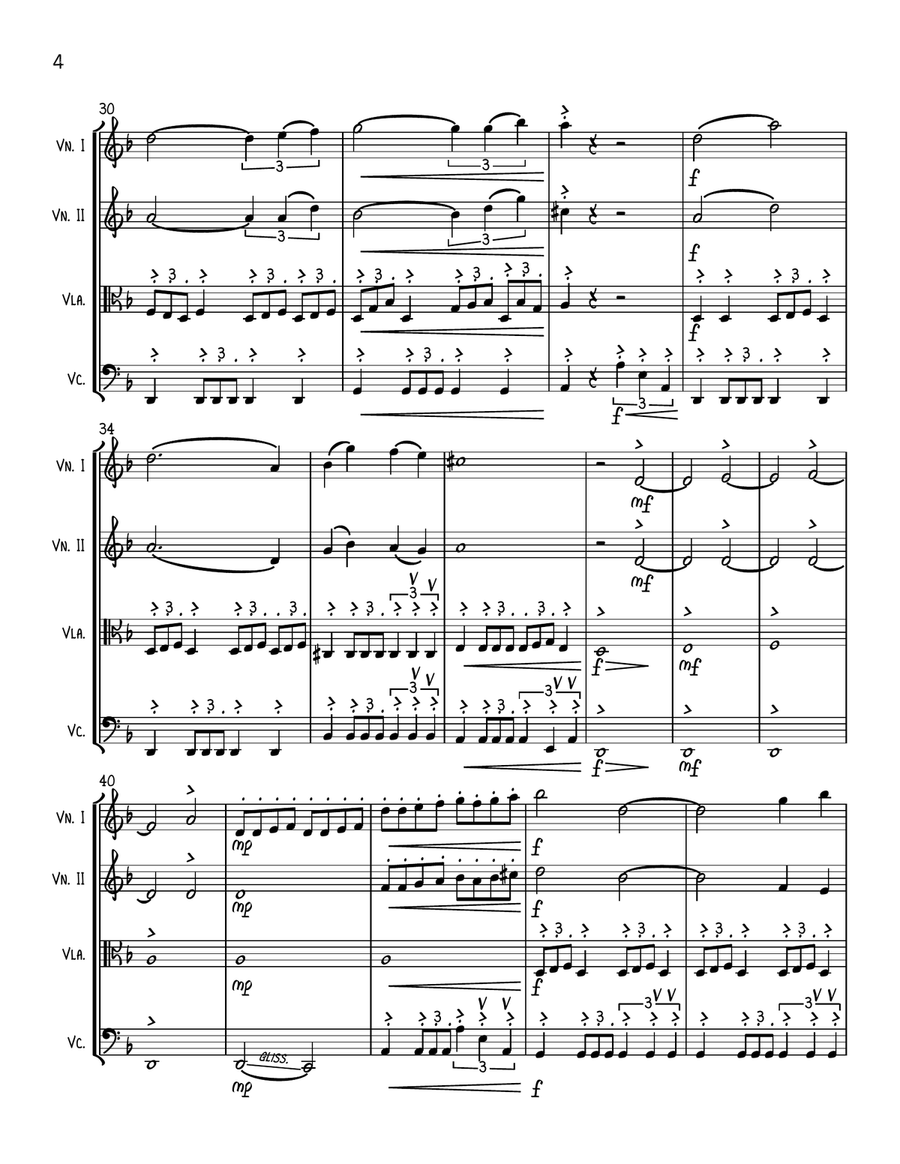 The Traitors Main Theme String Quartet scores gallery preview page 4