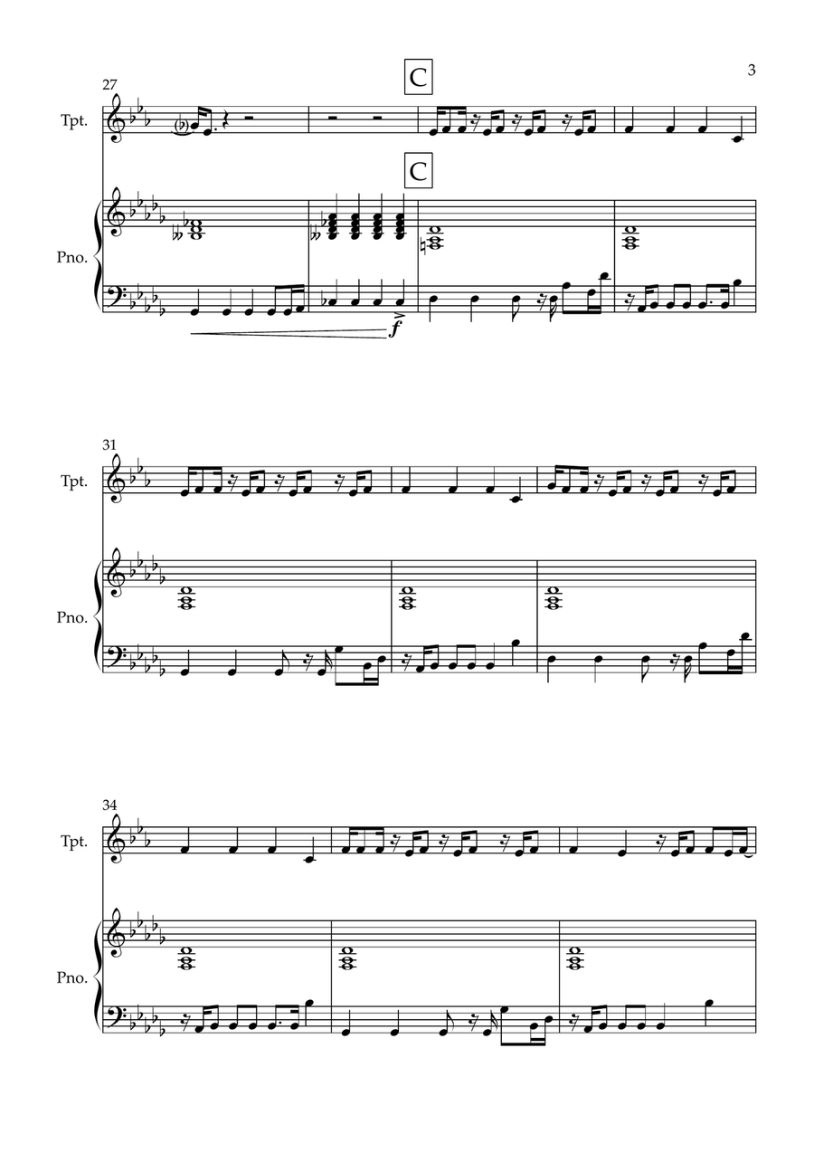 Can't Stop The Feeling! Can't Stop The Feeling! Trumpet Solo scores gallery preview page 3