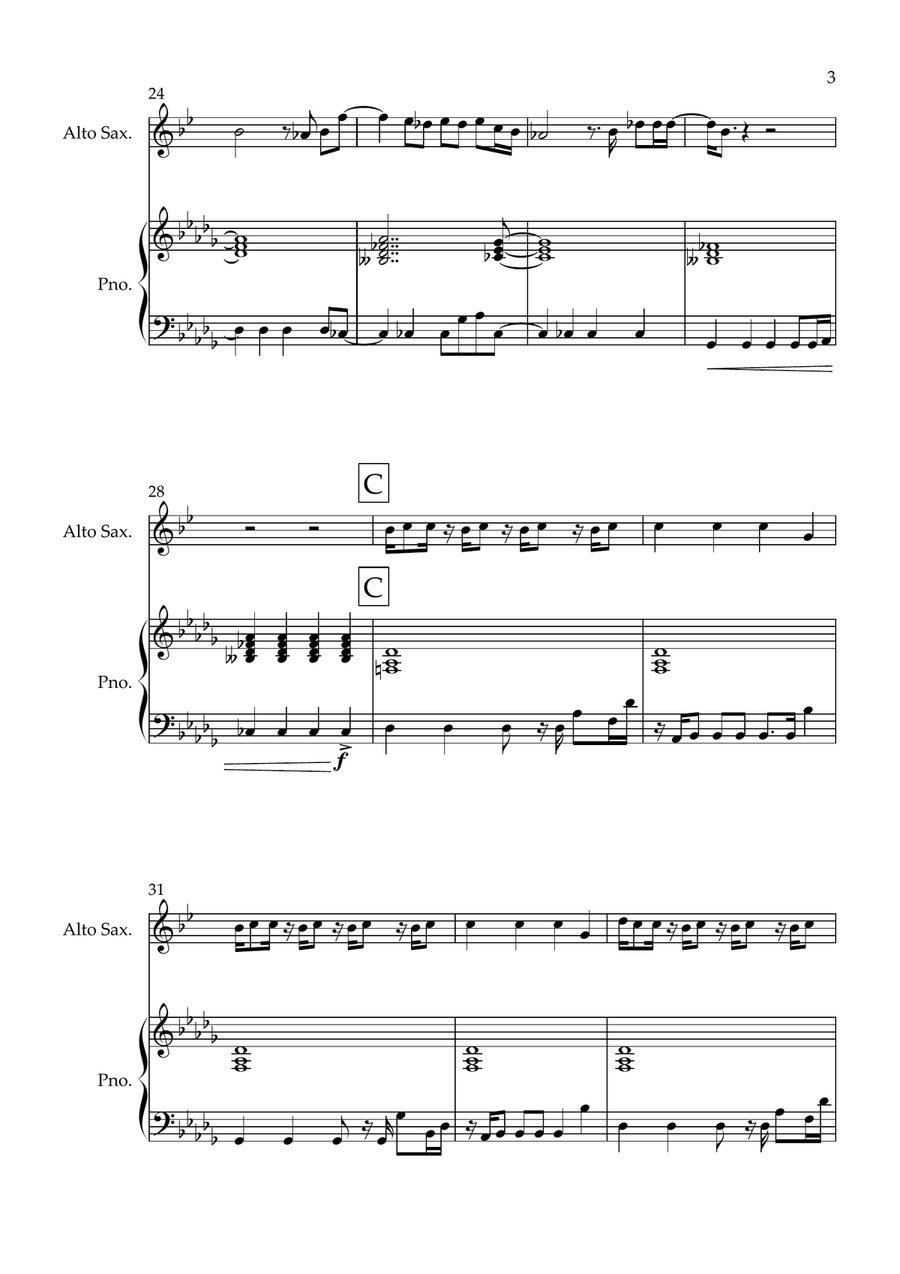 Can't Stop The Feeling! Can't Stop The Feeling! Alto Saxophone scores gallery preview page 3
