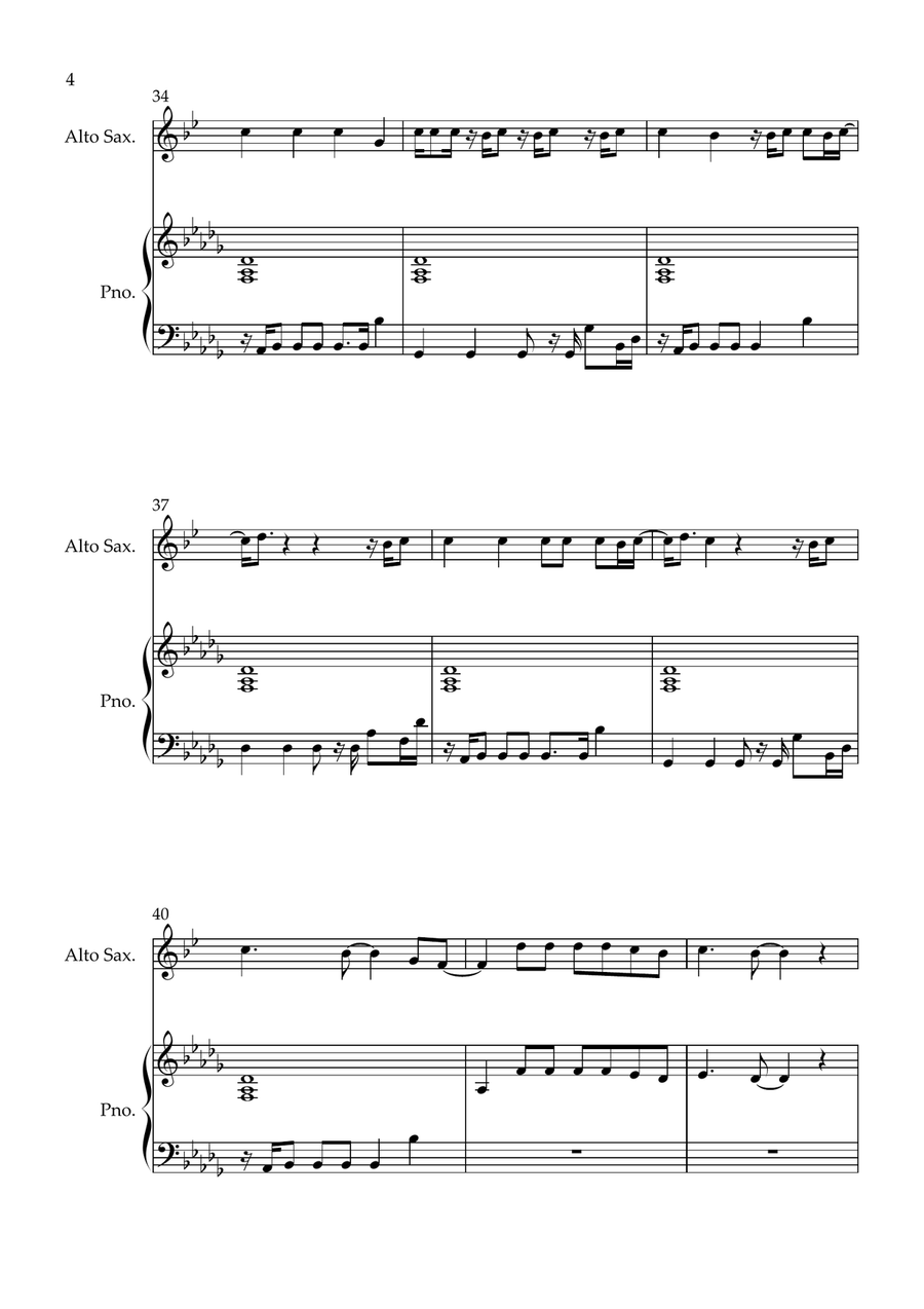 Can't Stop The Feeling! Can't Stop The Feeling! Alto Saxophone scores gallery preview page 4