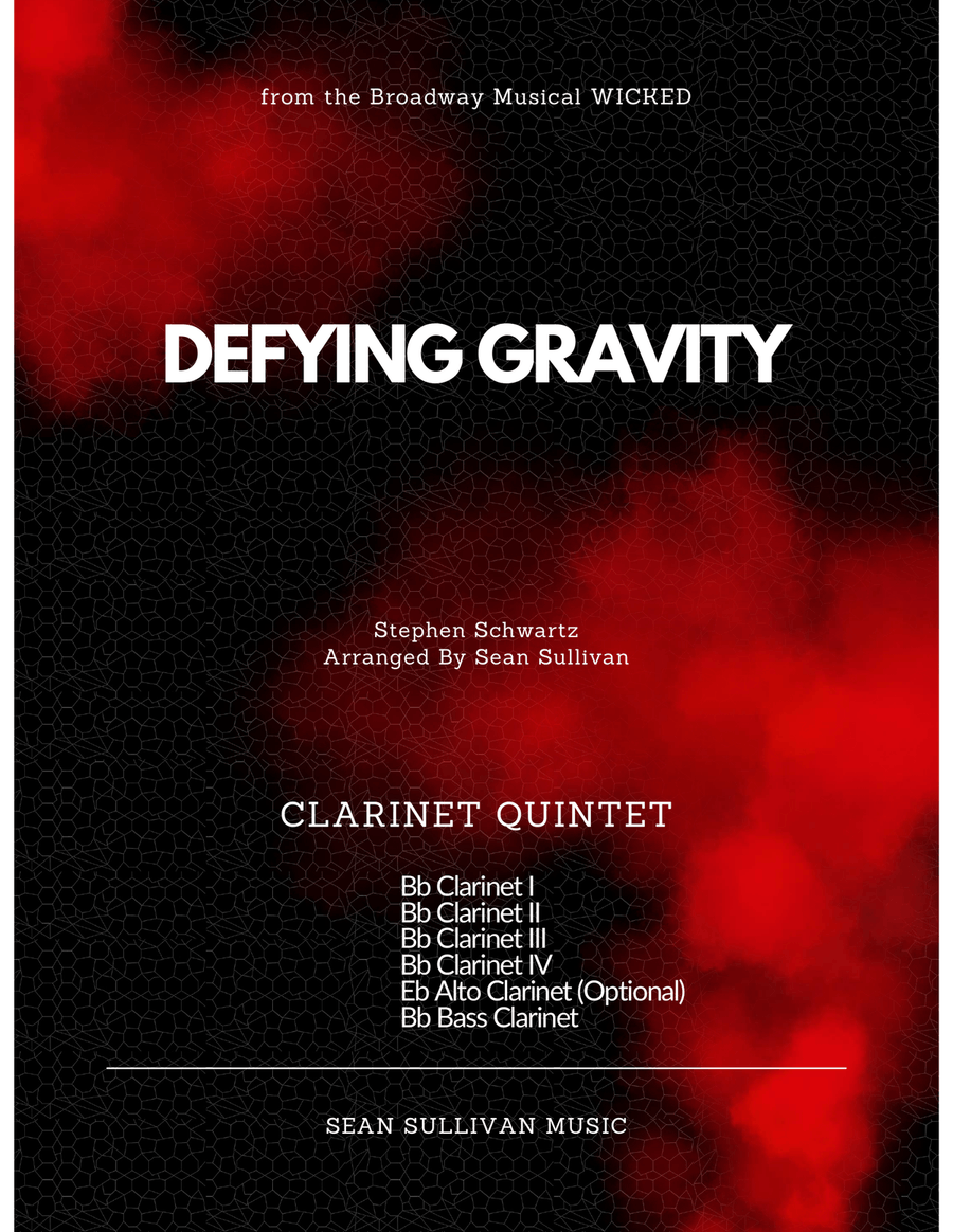Defying Gravity Clarinet Quintet scores gallery preview page 1