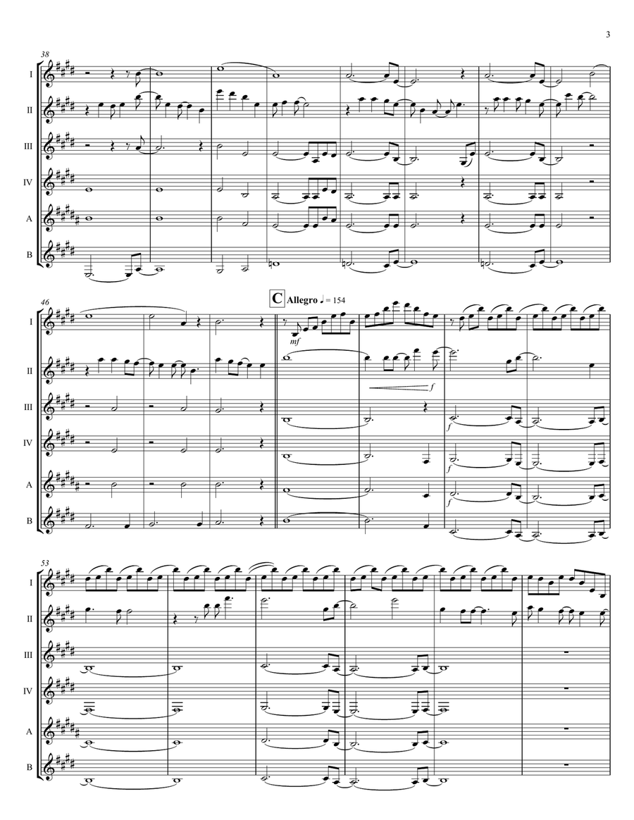 Defying Gravity Clarinet Quintet scores gallery preview page 4