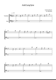 Auld Lang Syne for Trombone and Tuba.