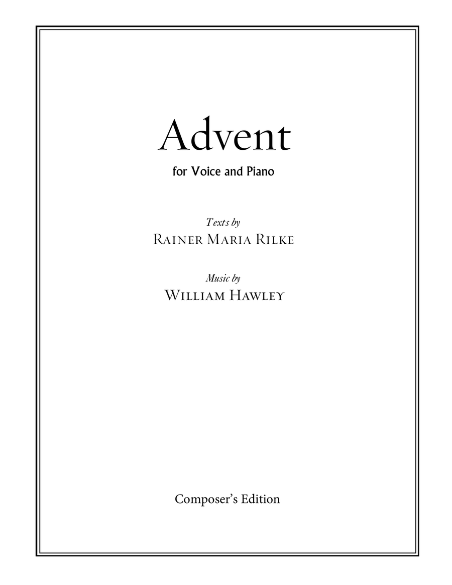 Advent Piano, Vocal scores gallery preview page 1