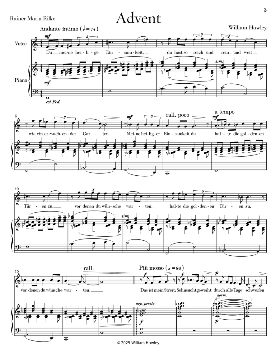 Advent Piano, Vocal scores gallery preview page 3
