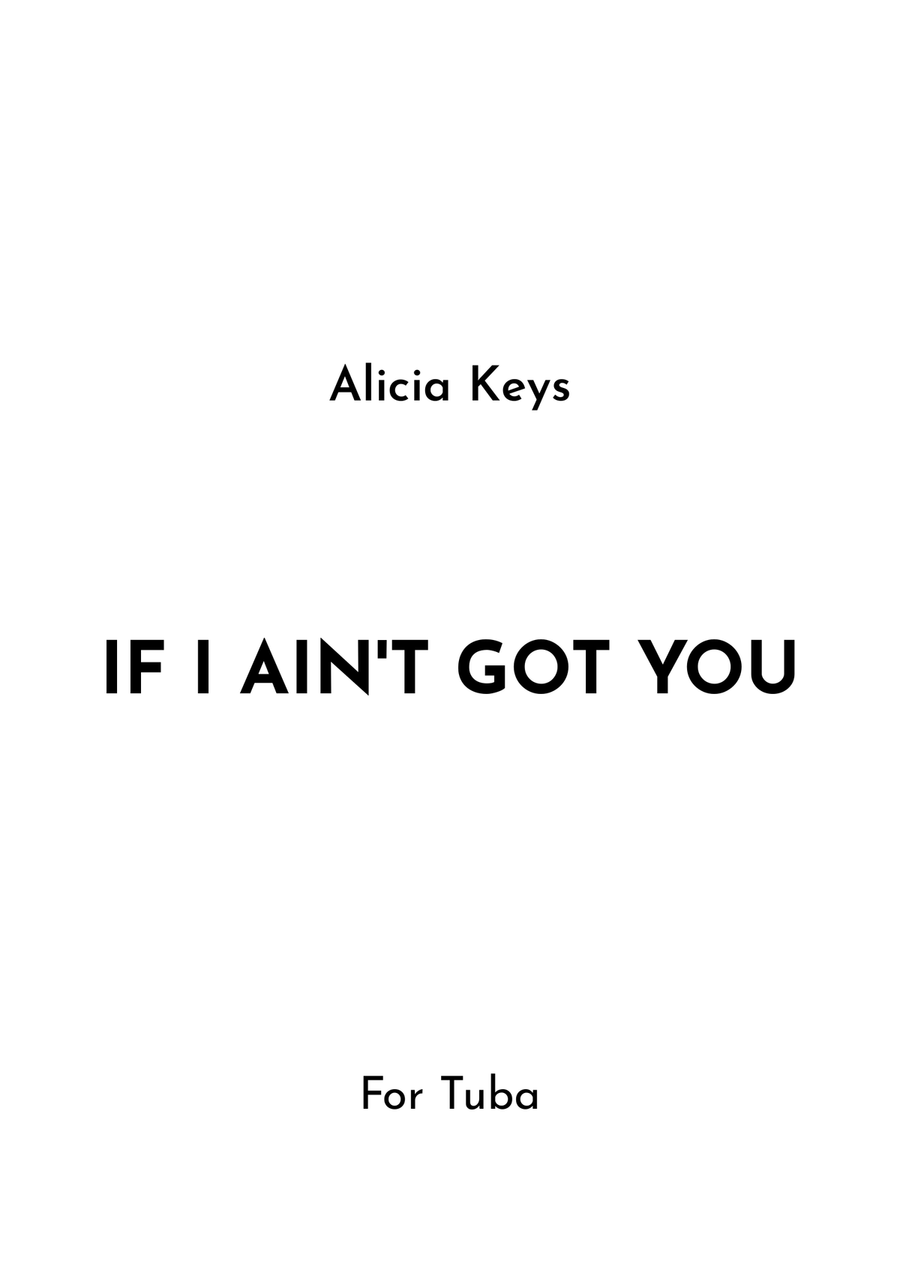 If I Ain't Got You If I Ain't Got You Tuba scores gallery preview page 1