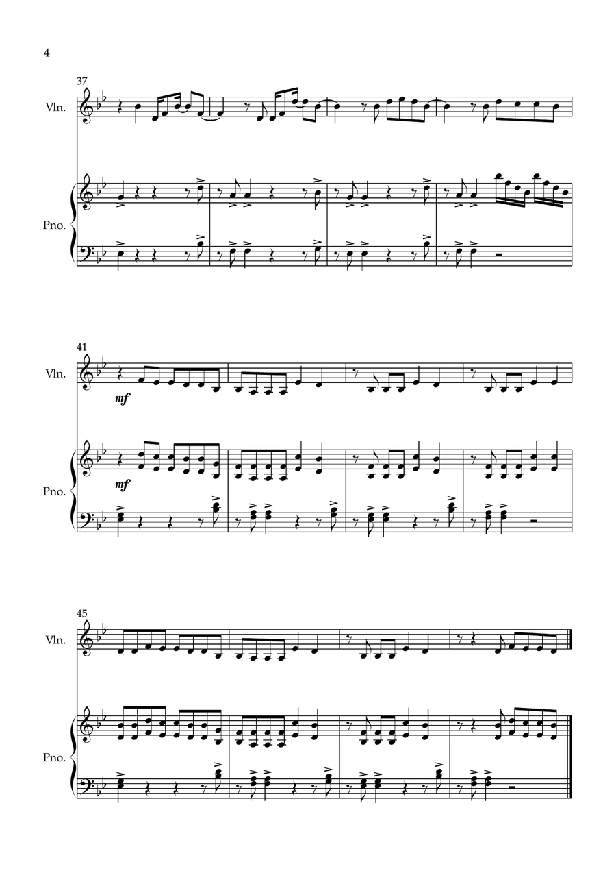 Call Me Maybe Call Me Maybe Violin Solo scores gallery preview page 4