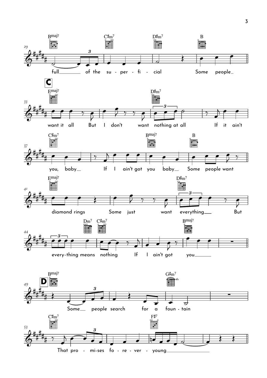 If I Ain't Got You If I Ain't Got You Acoustic Guitar scores gallery preview page 3
