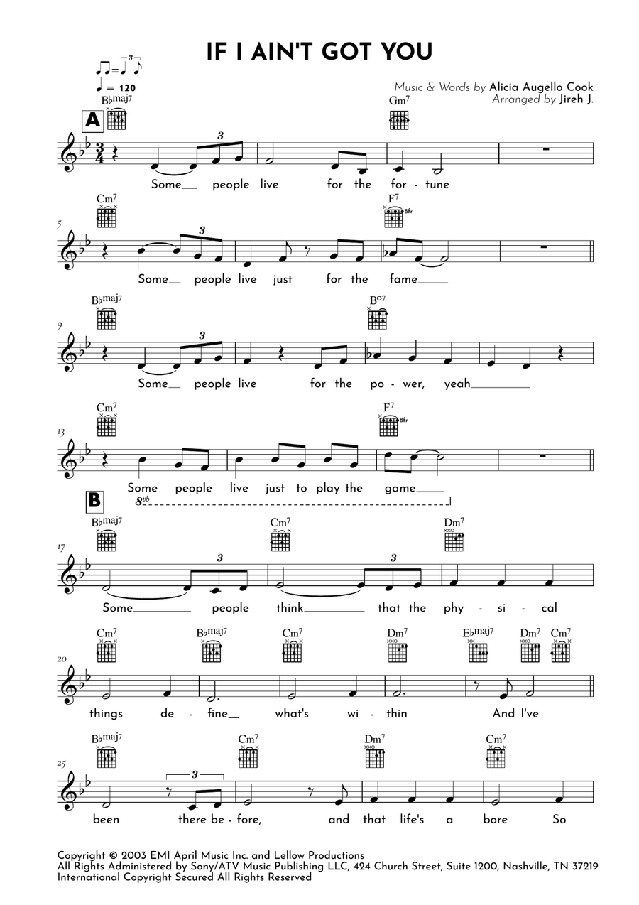If I Ain't Got You If I Ain't Got You Acoustic Guitar scores gallery preview page 2